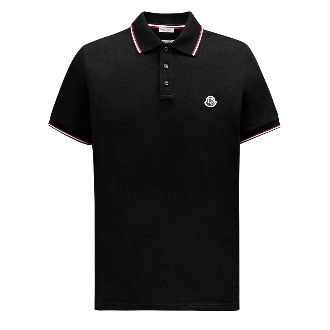 Stripped Polo Shirt - Black